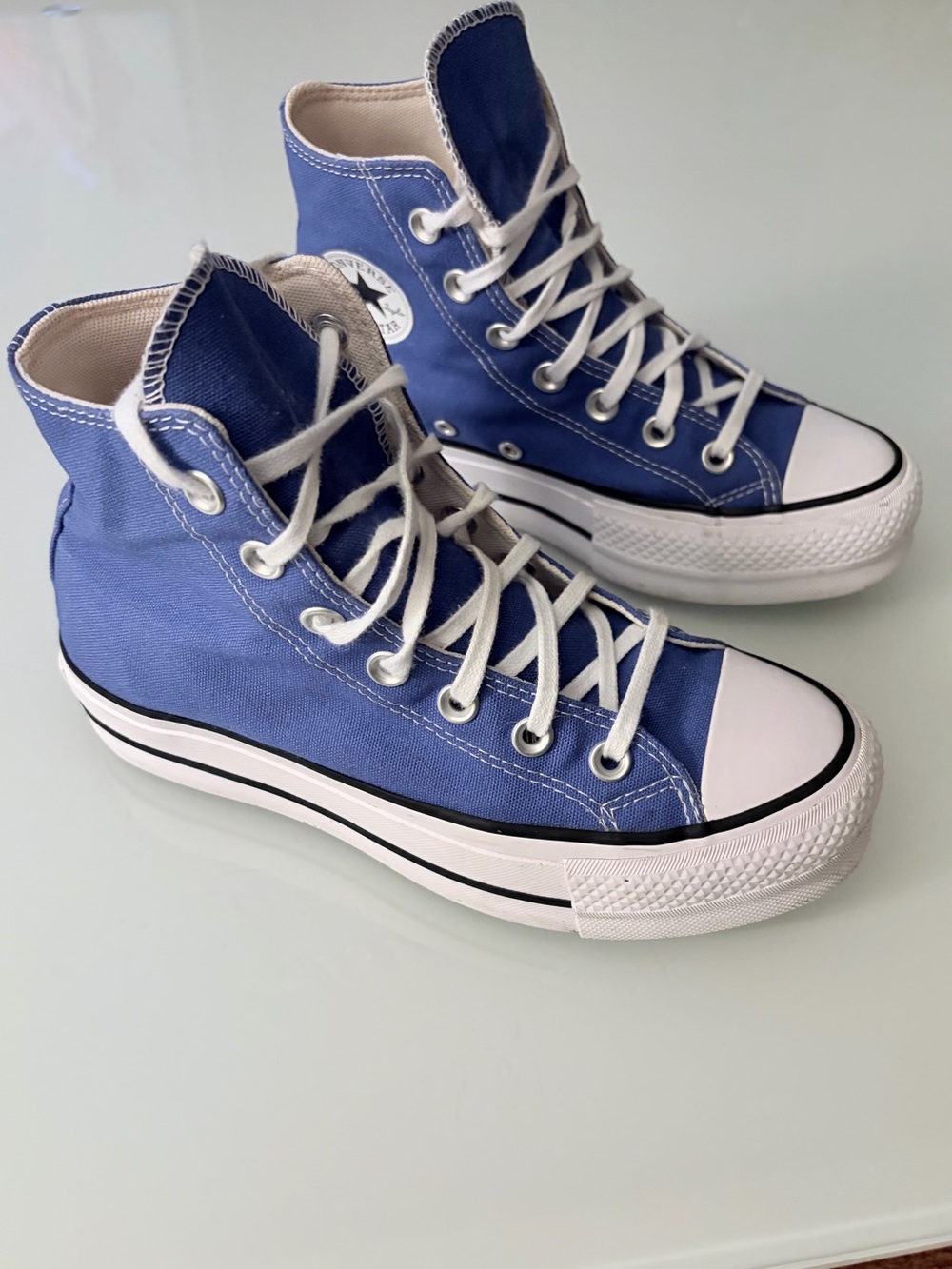 Converse Chuck Taylor All Star Lift Platform High 'Blue Flame' Sz 6 - Picture 4 of 11